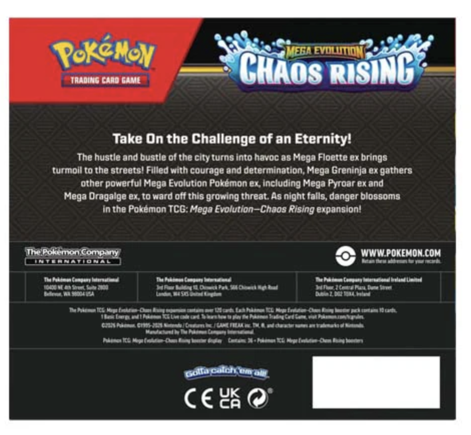 Pokemon Chaos Rising Booster Box - Image 2