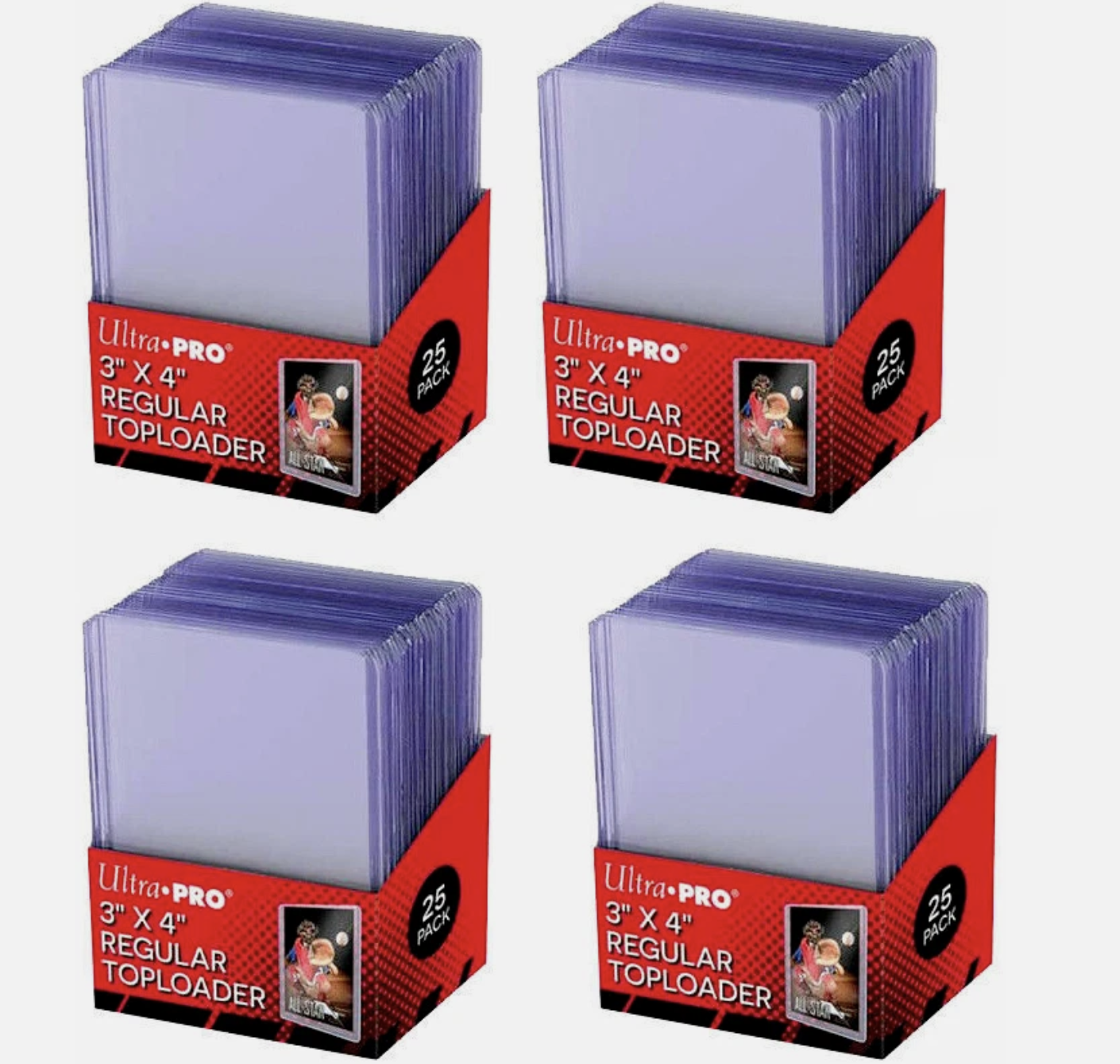 Ultra Pro 3 x 4 Regular Top Loader (100 Pack)